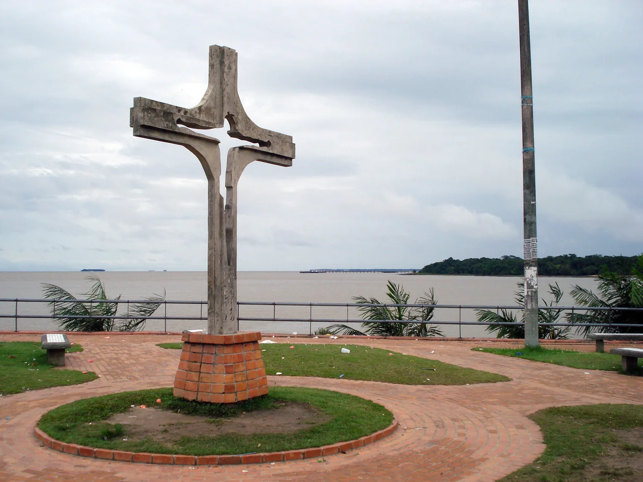 Coast line of Icoaraci, district of Belém, Pará, Brazil