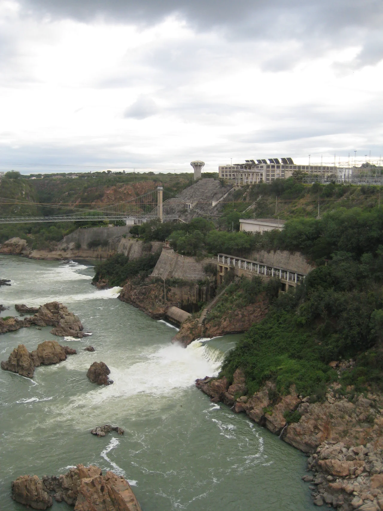 Hydroelectric power plants "PA I", "PA II" and "PA IIII" in Paulo Afonso, Bahia, Brazil.