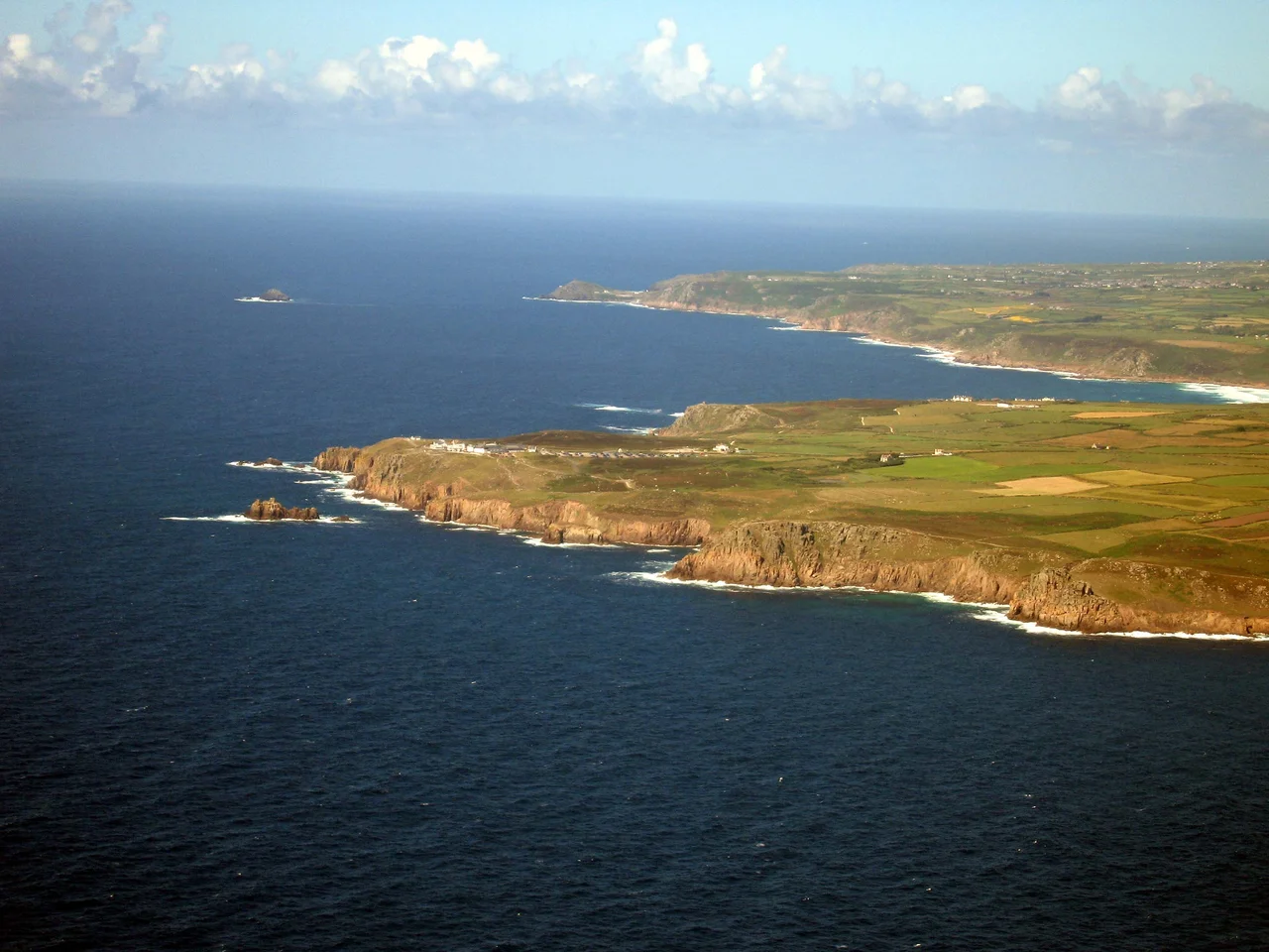 Edited Image:Lands End, Cape Cornwall, Brisons - aerial photo.jpg from Wikipedia commons and reuploaded - changed levels to take into account glass window of helicopter and made clearer. Mammal4 14:16, 1 August 2006 (UTC).