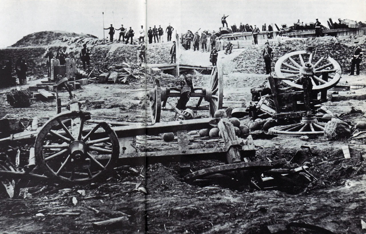 The battlefield of Düppel the day after the battle