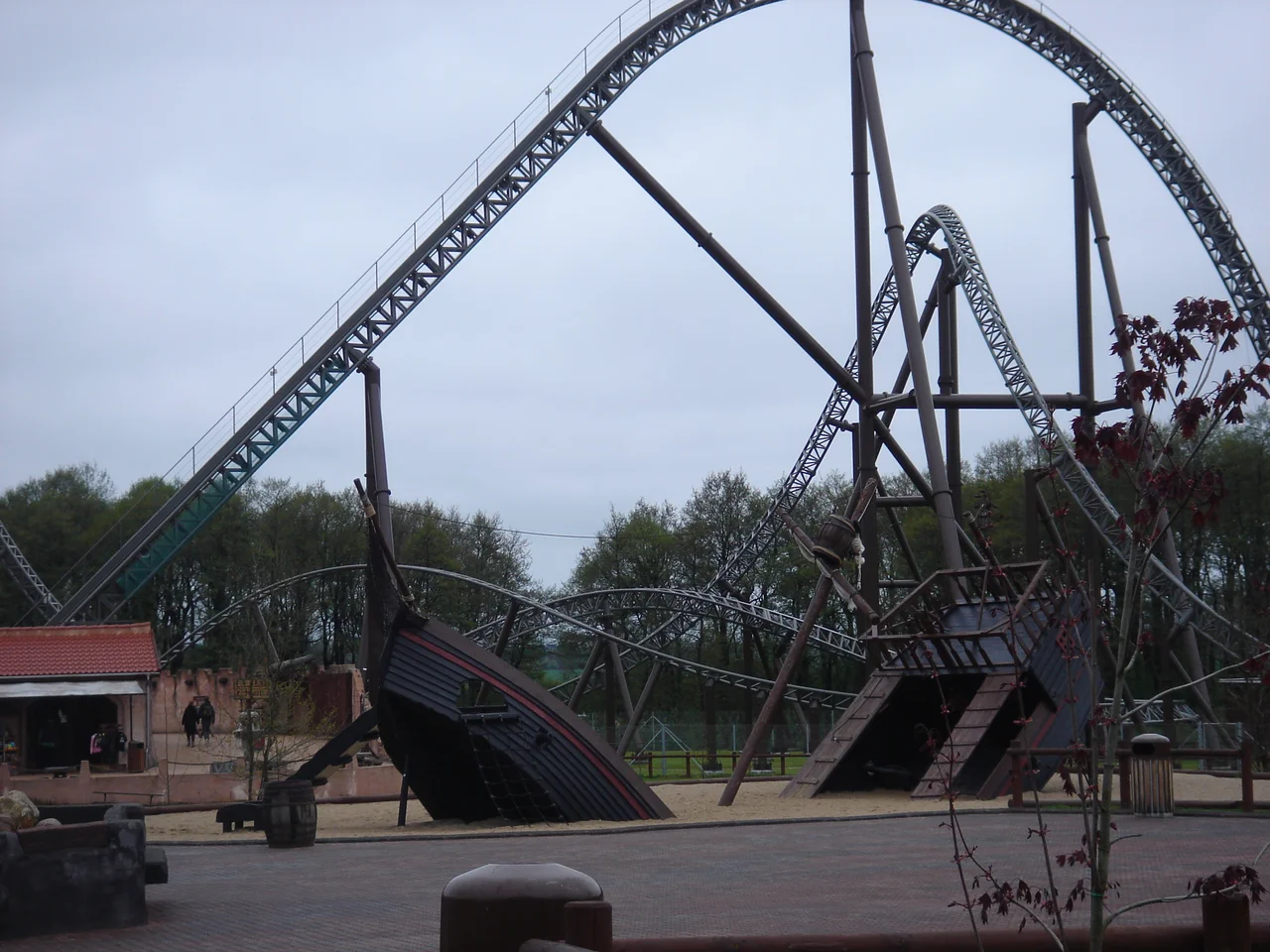 The lifthill of Piraten at Djurs Sommerland